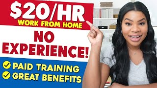 Work From Home Jobs Earn 20HOUR with NO Experience Required [upl. by Garner]