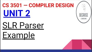 229 SLR Parser with Example in Tamil [upl. by Ducan268]