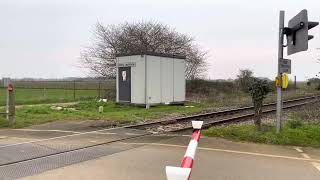 Kirkby La Thorpe Level Crossing Lincolnshire Sunday 09042023 [upl. by Nauht900]