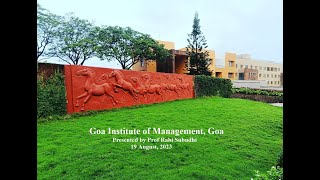 GIM Goa Goa Institute of Management [upl. by Urial]