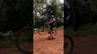 Jumping on a ramp🤯🫡 cycle mtb trending stunt 😱￼🫣🤠 don’t try☠️😰😨 [upl. by Seidnac247]