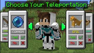 I Used Every Single Glitch To TELEPORT In Survival Minecraft [upl. by Anoerb122]