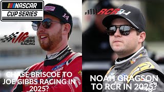 Chase Briscoe To Joe Gibbs Racing In 2025  Noah Gragson To RCR In 2025 [upl. by Akela207]