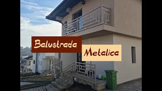 Balustrada metalica vopsita in camp electrostatic Nº 2  Metal handrail electrostatic painting [upl. by Oswin]