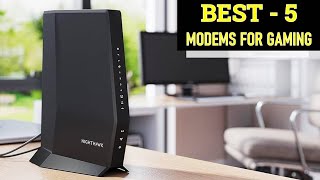 TOP 5 Best Modems for Gaming in 2025 [upl. by Yoshi]