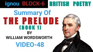 THE PRELUDE BOOK 1 by William Wordsworth  SUMMARY [upl. by Eidualc997]