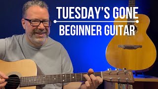 Easy Lynyrd Skynyrd Guitar Lesson Tuesdays Gone [upl. by Gnot388]