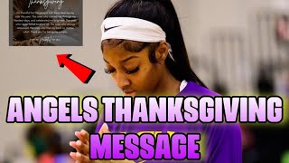 🚨 LSU ⭐️ Angel Reese Posts Her Thanksgiving Message ‼️ [upl. by Oirevas68]