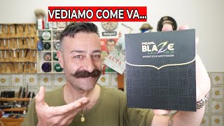 PROVO IL RASOIO BLAZE DI PEARL SHAVING  NAJRAN OFFICINA ARTIGIANA MILANO [upl. by Ttegdirb510]