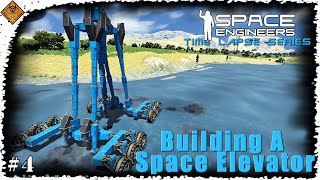 Space Engineers Time Lapse Series Building A Space Elevator  Mobile Drill Station EP4 [upl. by Theta46]