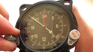 NEW 129 ChS 55M Russian USSR Military AirForce Aircraft Cockpit Clock Achs 1 [upl. by Artemus]