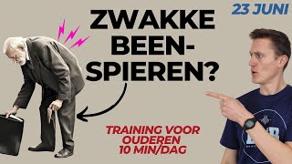 ZWAKKE BEENSPIEREN zorgen voor MEER PROBLEMEN dan je denkt Benen trainen voor 60plussers [upl. by Naek]