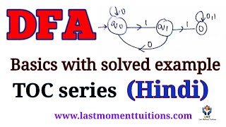 DFA  type 1 string starting with Example Hindi  Automata theory  TOC series [upl. by Lomasi]