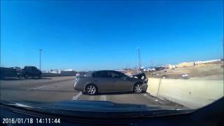 car fishtails out of control on dashcam [upl. by Mikey401]