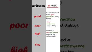 Performance Collocations shorts [upl. by Daiz]