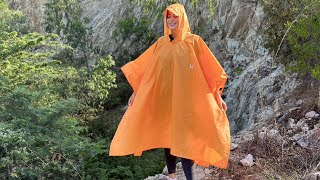 Testing UNIQUEBELLA 3in1 Poncho Raincoat [upl. by Assil407]