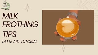 milk frothing tips  latte art tutorial [upl. by Oruam943]