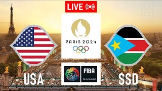 LIVE USA vs SOUTH SUDAN  2024 Paris Olympics Mens Basketball  August 1 2024  2K24 [upl. by Yromas]