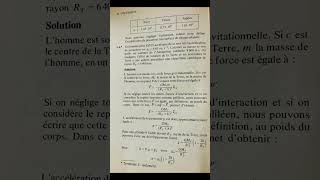 Interaction gravitationnelle exercices corrigés  Physique terminale bac2024 [upl. by Boylan797]