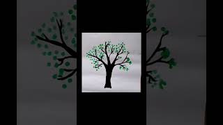 colour drawing tree Tree drawing  easy drawingart trees shorts simple sketch  easy art [upl. by Tacklind]