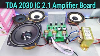 TDA2030IC 21 Amplifier Board Connection and Modification [upl. by Delfine189]