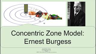 Concentric Zone Model Ernest Burgess [upl. by Leffen]