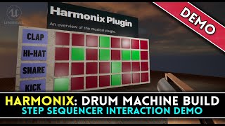 UE54 DRUM MACHINE BUILD  quotPATCHWORKS STYLEquot INTERACTIVE STEP SEQUENCER  DEMO [upl. by Esinej]