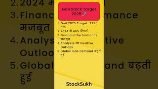 Gail Stock Target 2025 🚀  Can it Reach ₹295  Gail Share Price Forecast 📈 [upl. by Jat]