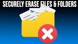 How to Permanently Erase Files amp Folders amp Wipe Free Space on Your Hard Drive [upl. by Aramad562]