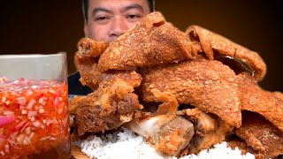 CRISPY PORK PATA  MUKBANG ASMR [upl. by Einttirb]