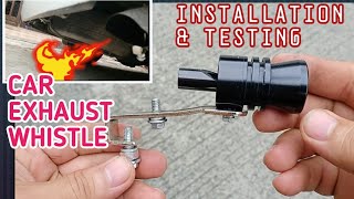 Exhaust Whistle Installation amp Testing How ToToyota HiAce Commuter [upl. by Narcho]