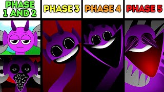 Phase 1 VS Phase 2 VS Phase 3 VS Phase 4 VS Phase 5 in Incredibox Sprunki [upl. by Chivers]