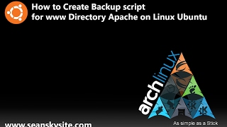 How to Create Backup script for www Directory Apache on Linux Ubuntu [upl. by Latona]