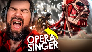 Opera Singer Reacts to YouSeeBIGGIRLTT  Attack on Titan OST [upl. by Hannon575]