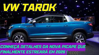 OFICIAL  VW TAROK SERÁ LANÇADA EM 2026 AGORA VAI SAIBA MAIS DETALHES SOBRE A NOVA PICAPE [upl. by Adnerb568]