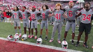 Buckeyes players and fans sing quotCarmen Ohioquot after beating Iowa [upl. by Ardried723]