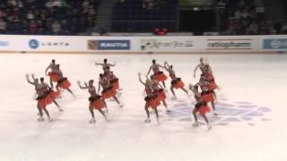 Finlandia Trophy 2013 synchronized skating Rockettes [upl. by Axel244]