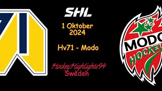 HV71 VS MODO  1 OKTOBER 2024  SHL  HIGHLIGHTS [upl. by Merete812]