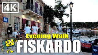 Fiskardo  Kefalonia  Greece  4K Evening Walking Tour  June 2022 [upl. by Shelly]