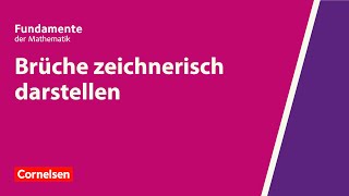 Brüche zeichnerisch darstellen  Fundamente der Mathematik  Erklärvideo [upl. by Asiole728]