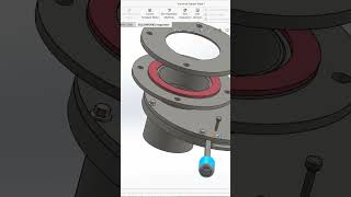 flapper valve assembly in solid work valve solidworks cad designer httpsyoutube1nJrcbjaKLY [upl. by Melisa]