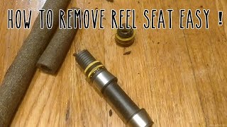 How to Remove Reel Seat from Broken rod Super EASY ep 111 [upl. by Drucilla864]