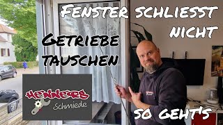 Fenster lässt sich nicht mehr schließen 😱 Reparieren und das GetriebeschlossSchnecke tauschen [upl. by Pascasia]