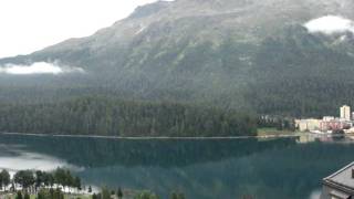 St Moritz Morning View From The Hotel Soldanella MOV02478MPG [upl. by Jaquenette]