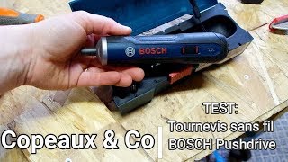 CopeauxampCo  Test du tournevis sans fil Bosch PushDrive de chez GearBest [upl. by Averill]