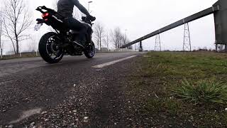 YAMAHA TRACER 9 GT EXHAUST LEOVINCE RIDE WITH DB KILLER [upl. by Ilaw720]