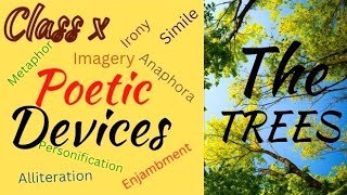 The Trees Class 10  Poetic Devices  Explanation  Figures of Speech learnenglishwithrajnidua [upl. by Enelia]