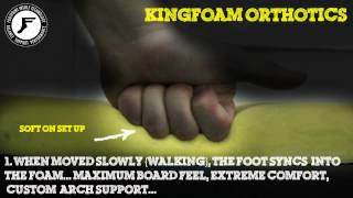 Footprint Insoles quotKingfoam Orthoticsquot Technology Demonstration [upl. by Neelhsa]