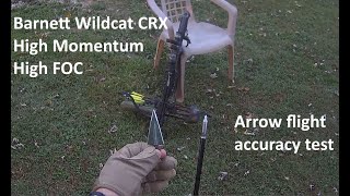 Barnett Wildcat CRX High Momentum High FOC Arrow Flight Test [upl. by Nahtannhoj]