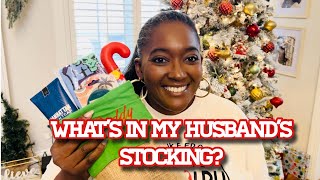 WHATS IN MY HUSBANDS STOCKING STOCKING STUFFERS FOR MEN GIFT IDEAS FOR GUYS christmas [upl. by Ecenaj]